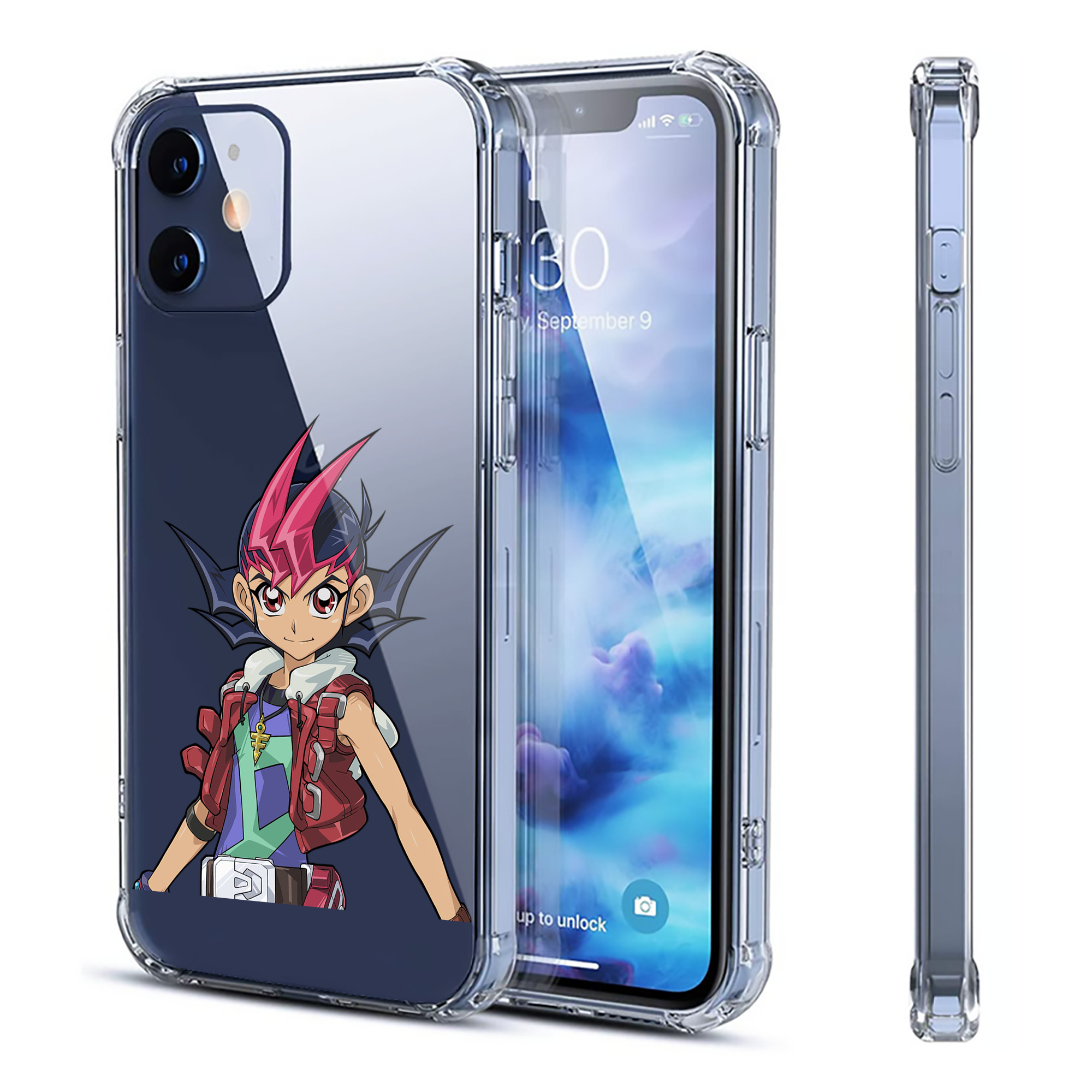（画像用） 遊☆戯☆王 Yu-Gi-Oh! 【iPhone 12シリーズ対応】透明スマホケース（クリアソフトケース）